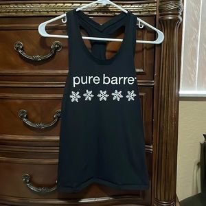 Pure Barre Christmas Snowflake Workout Tank Top